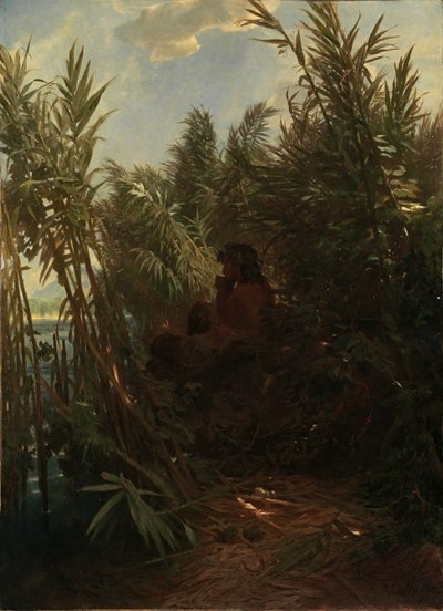 Pan w trzcinie, 1856-1857. autorstwa Arnold Böcklin