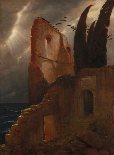 Ruiny nad morzem autorstwa Arnold Böcklin