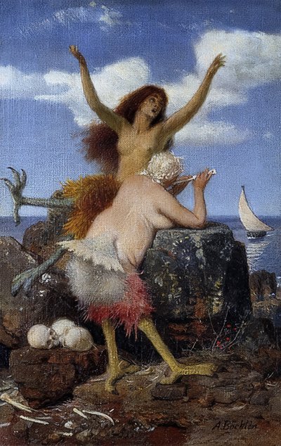 Syreny. 1875 autorstwa Arnold Böcklin