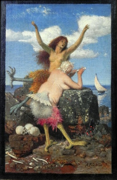 Syreny autorstwa Arnold Böcklin