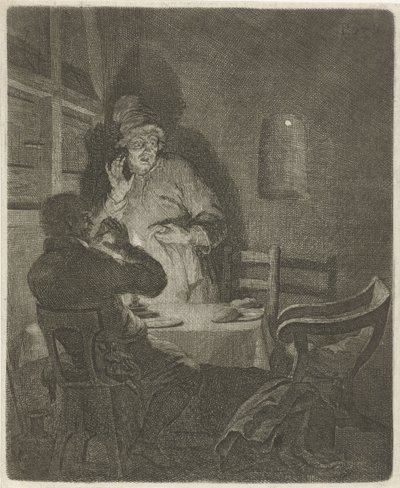 Posiłek w Emaus autorstwa Arnold Houbraken