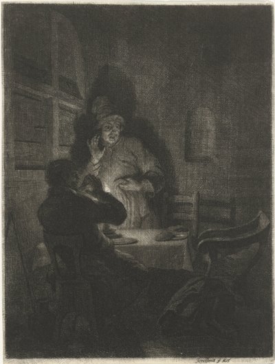 Posiłek w Emaus autorstwa Arnold Houbraken