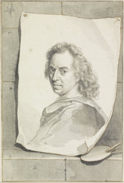 Portret Davida van der Plaesa autorstwa Arnold Houbraken