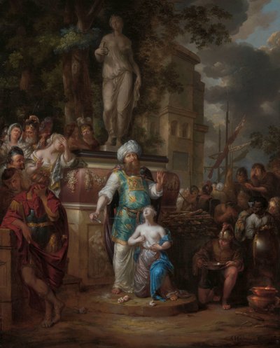 Ofiara Ifigenii autorstwa Arnold Houbraken