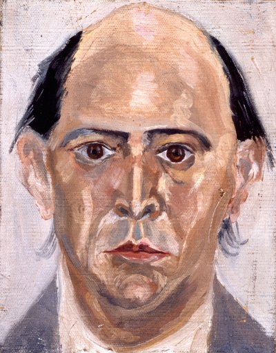 Arnold SCHOENBERG - autoportret austriacki kompozytor (1874 - 1951) autorstwa Arnold Schoenberg