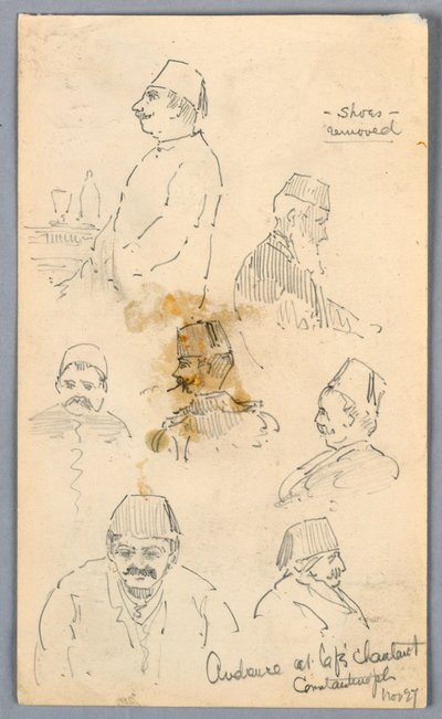 Publiczność w kawiarni w Konstantynopolu autorstwa Arnold William Brunner