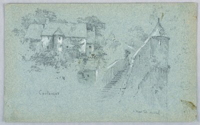 Coutance i Mont St. Michel autorstwa Arnold William Brunner