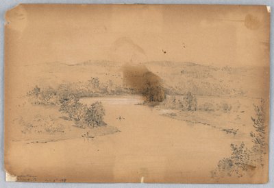 Rzeka Delaware, Milford, Pa. autorstwa Arnold William Brunner
