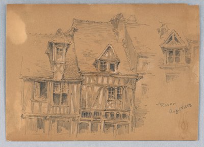 Domy w Rouen autorstwa Arnold William Brunner