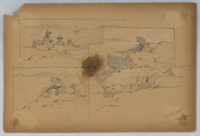 Na skałach, Góra Pustynia autorstwa Arnold William Brunner