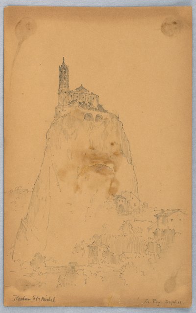 Rocher St. Michel, Le Puy autorstwa Arnold William Brunner