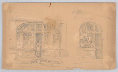 Szkic w Bayeux autorstwa Arnold William Brunner