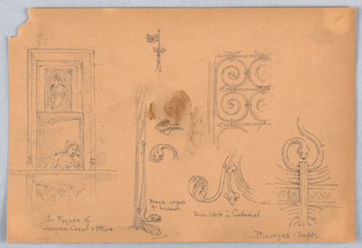 Szkice w Bourges autorstwa Arnold William Brunner