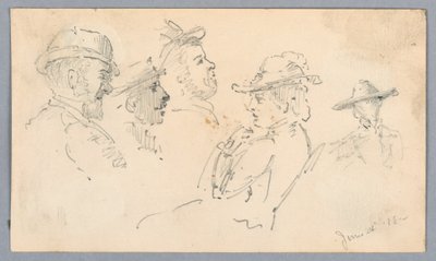 Szkice głów autorstwa Arnold William Brunner
