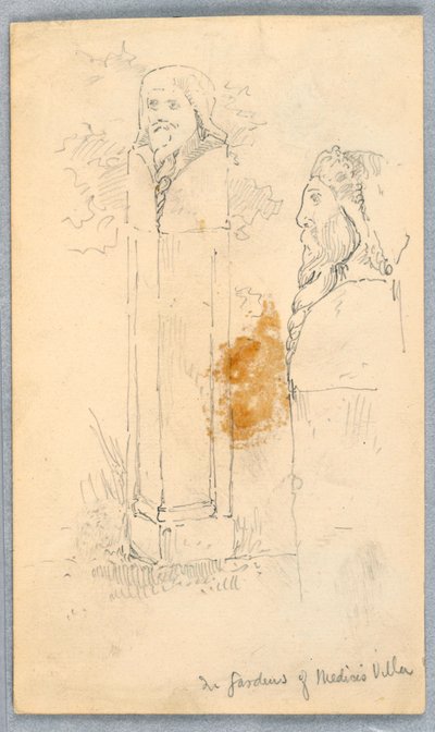 Szkice kamiennych popiersi autorstwa Arnold William Brunner