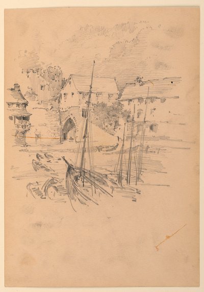 Mały port rybacki autorstwa Arnold William Brunner