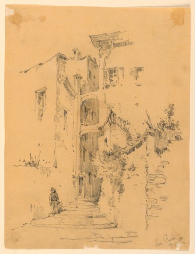 Ulica w San Remo autorstwa Arnold William Brunner