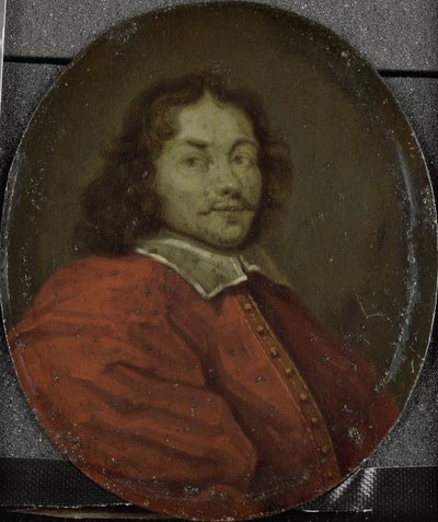 Portret Matthijsa Gansneba, zwanego Tengnagel, poety w Amsterdamie autorstwa Arnoud van Halen