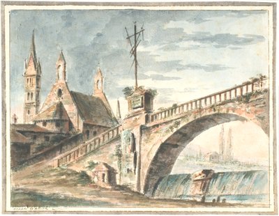 Kościół i most autorstwa Aron Wallick