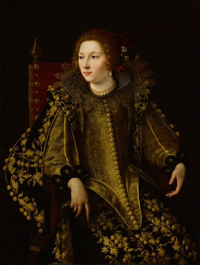 Włoski: Ritratto di una donna seduta (signora Caterina Savelli) Portret siedzącej damy (senora Caterina Savelli) autorstwa Artemisia Gentileschi