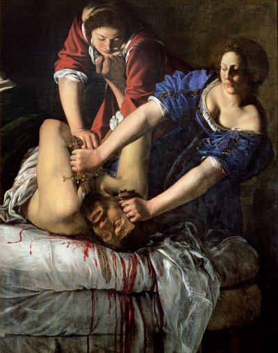 Judyta i Holofernes (panel) autorstwa Artemisia Gentileschi