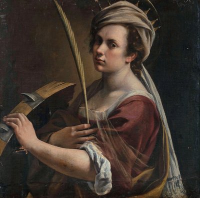 Autoportret jako święta Katarzyna Aleksandryjska autorstwa Artemisia Gentileschi