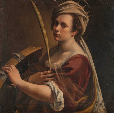 Autoportret jako Święta Katarzyna Aleksandryjska, ok. 1616 (olej na płótnie) autorstwa Artemisia Gentileschi