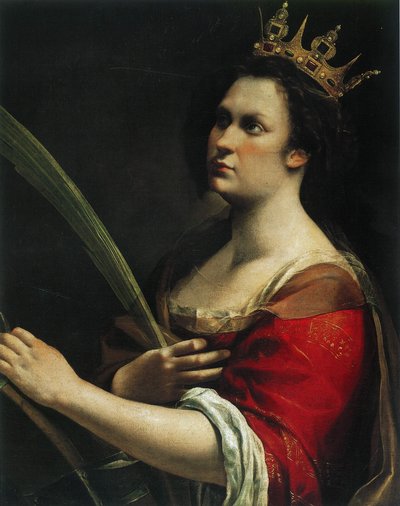 Autoportret św. Katarzyny Aleksandryjskiej, ok. 1930 1618. autorstwa Artemisia Gentileschi