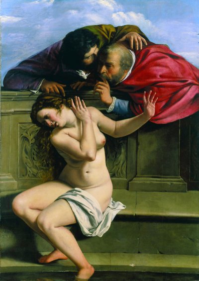 Zuzanna i starsi autorstwa Artemisia Gentileschi