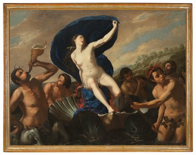 Triumf Galatei (olej na płótnie) autorstwa Artemisia and associate Gentileschi