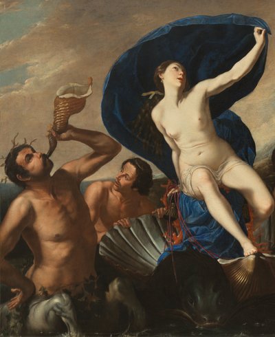 Triumf Galatei (olej na płótnie) autorstwa Artemisia and associate Gentileschi