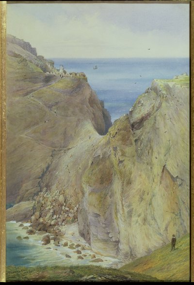 Tintagel, 1887 (wc z gwaszem na papierze) autorstwa Arthur Ackland Hunt