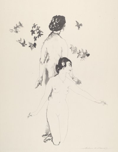 krążące gołębie autorstwa Arthur B. Davies
