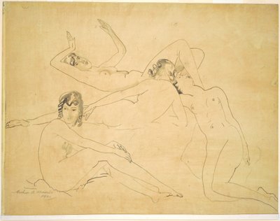 Cztery postacie autorstwa Arthur B. Davies