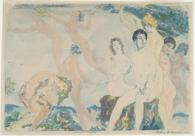 Uwolnij u bram autorstwa Arthur B. Davies