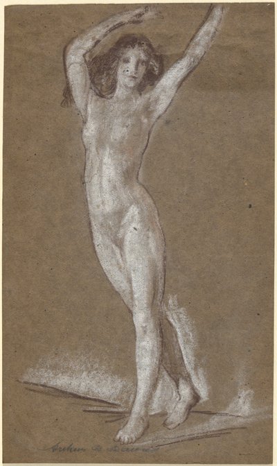 Stojący akt kobiecy autorstwa Arthur B. Davies