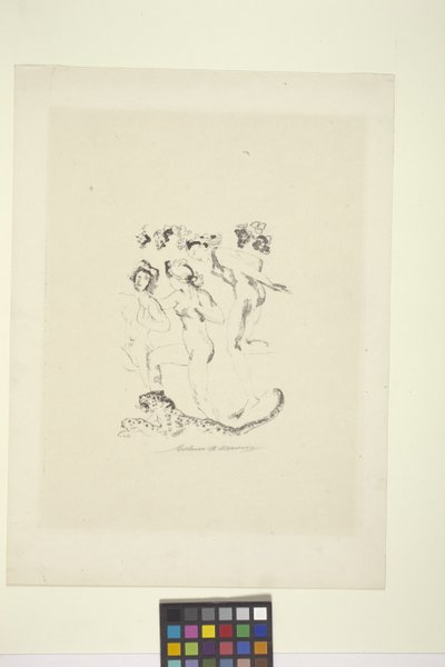 Bachantki (litografia) autorstwa Arthur Bowen Davies