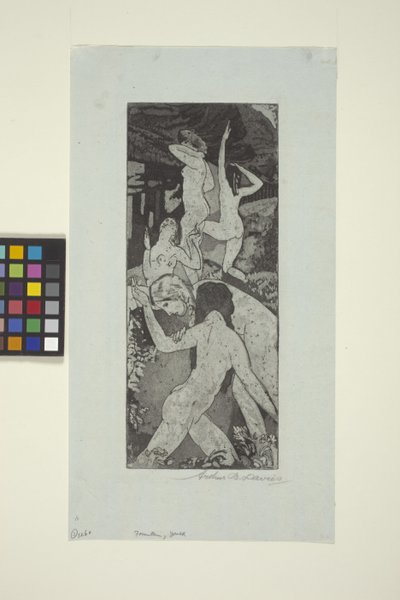 Fontanna Młodości (akwaforta i akwatinta) autorstwa Arthur Bowen Davies