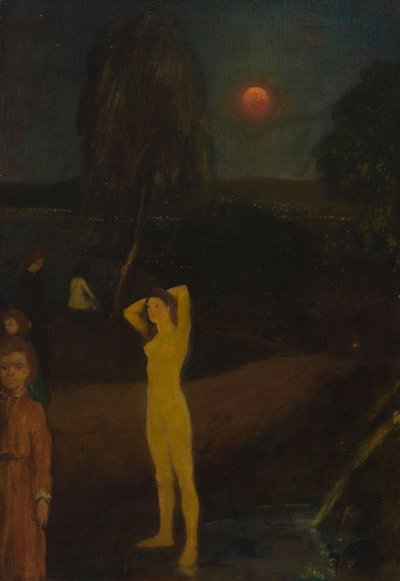 Pełnia Księżyca autorstwa Arthur Bowen Davies