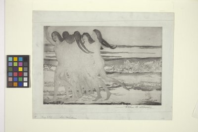 Sea Maidens (akwaforta i akwatinta) autorstwa Arthur Bowen Davies