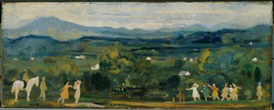 Narodziny zieleni autorstwa Arthur Bowen Davies