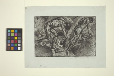 Powstanie (akwaforta i akwatinta) autorstwa Arthur Bowen Davies