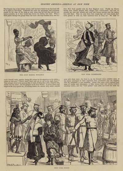 Graphic America, przyjazd do Nowego Jorku autorstwa Arthur Boyd Houghton