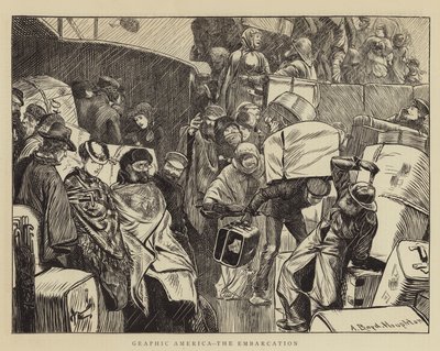 Graficzna Ameryka, zaokrętowanie autorstwa Arthur Boyd Houghton