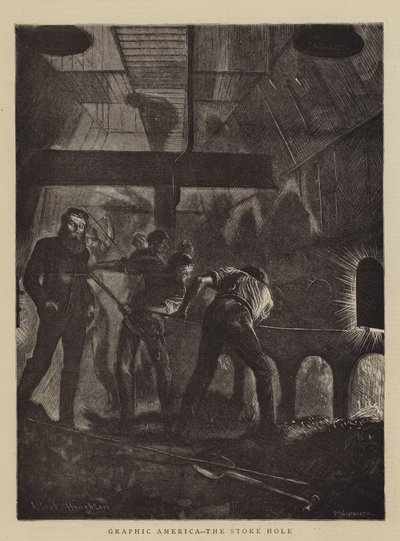 Graficzna Ameryka, Stoke Hole autorstwa Arthur Boyd Houghton