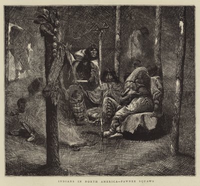 Indianie w Ameryce Północnej, Pawnee Squaws autorstwa Arthur Boyd Houghton