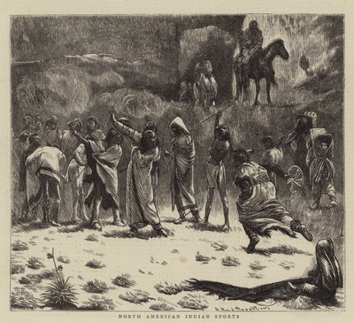 Sporty Indian Ameryki Północnej autorstwa Arthur Boyd Houghton