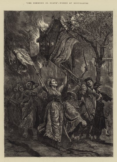 Komuna albo Śmierć, Kobiety Montmartre autorstwa Arthur Boyd Houghton