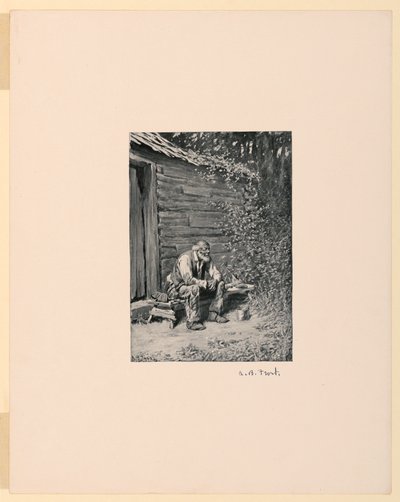 Wujek Remus w drzwiach swojej chaty autorstwa Arthur Burdett Frost