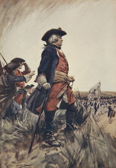 Fryderyk Wielki, ilustracja z „Historii Niemiec” J.E. Marshall autorstwa Arthur C. (after) Michael